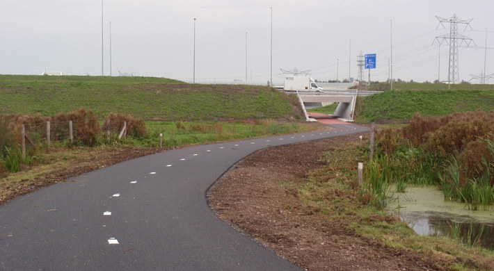 Fietspad IJburg gereed