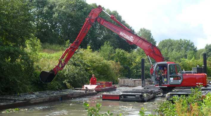Baggerwerkzaamheden waterkwaliteit Gaasperzoom