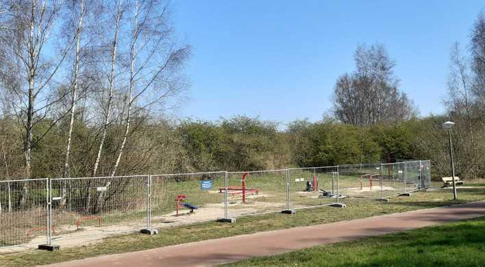 afsluiting fitnesspark Gaasperpark corona