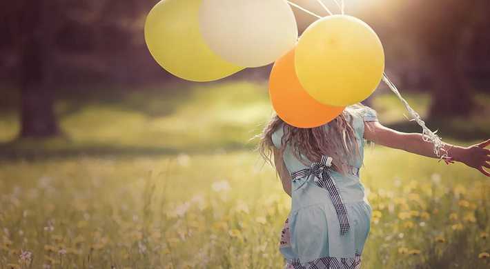 Jubileum - jubileum ballonnen meisje groen