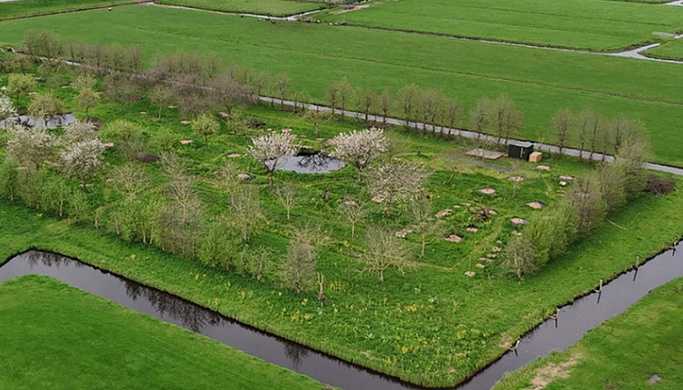 Voedselbos de Amstelaar dronefoto 2024