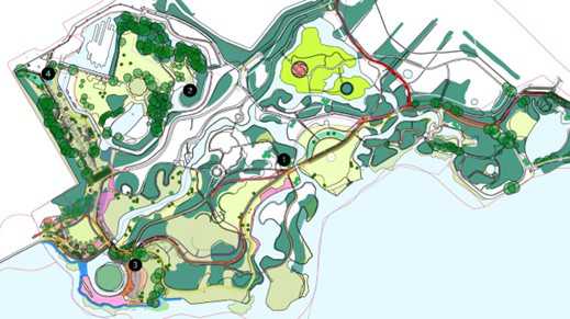 Plattegrond Gaasperpark toekomstige ontwikkelingen