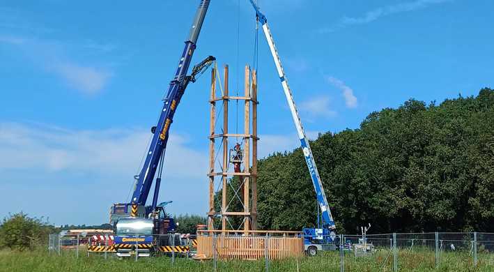 2024 Uitkijktoren Ronde Hoep - opbouw toren 1
