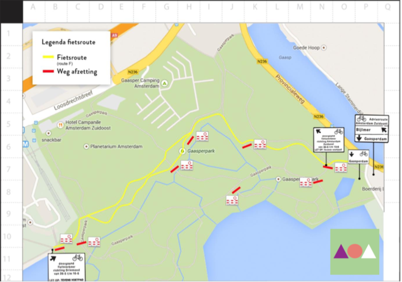 routes omleiding tijdens AOA